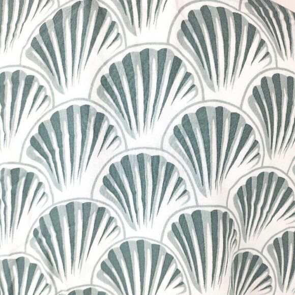 Skemo Boheme Green Seashell Caracol Miami Beaded V-neck Oversized Beach Top S - Picture 7 of 8